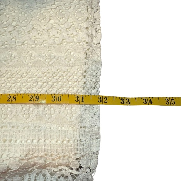 Xhilaration Sleeveless Ivory Lace Dress Womens Sleeveless Medium Wedding Shower - Picture 6 of 9